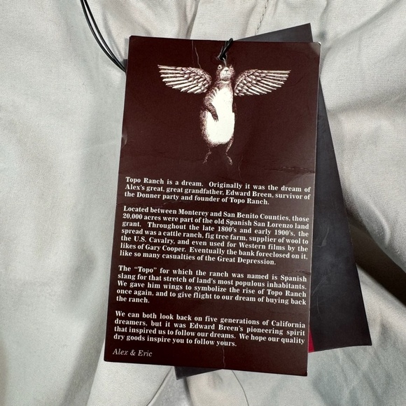 Topo Ranch Pants Womens 4 Cream Khaki Bootcut NWT - Picture 4 of 9